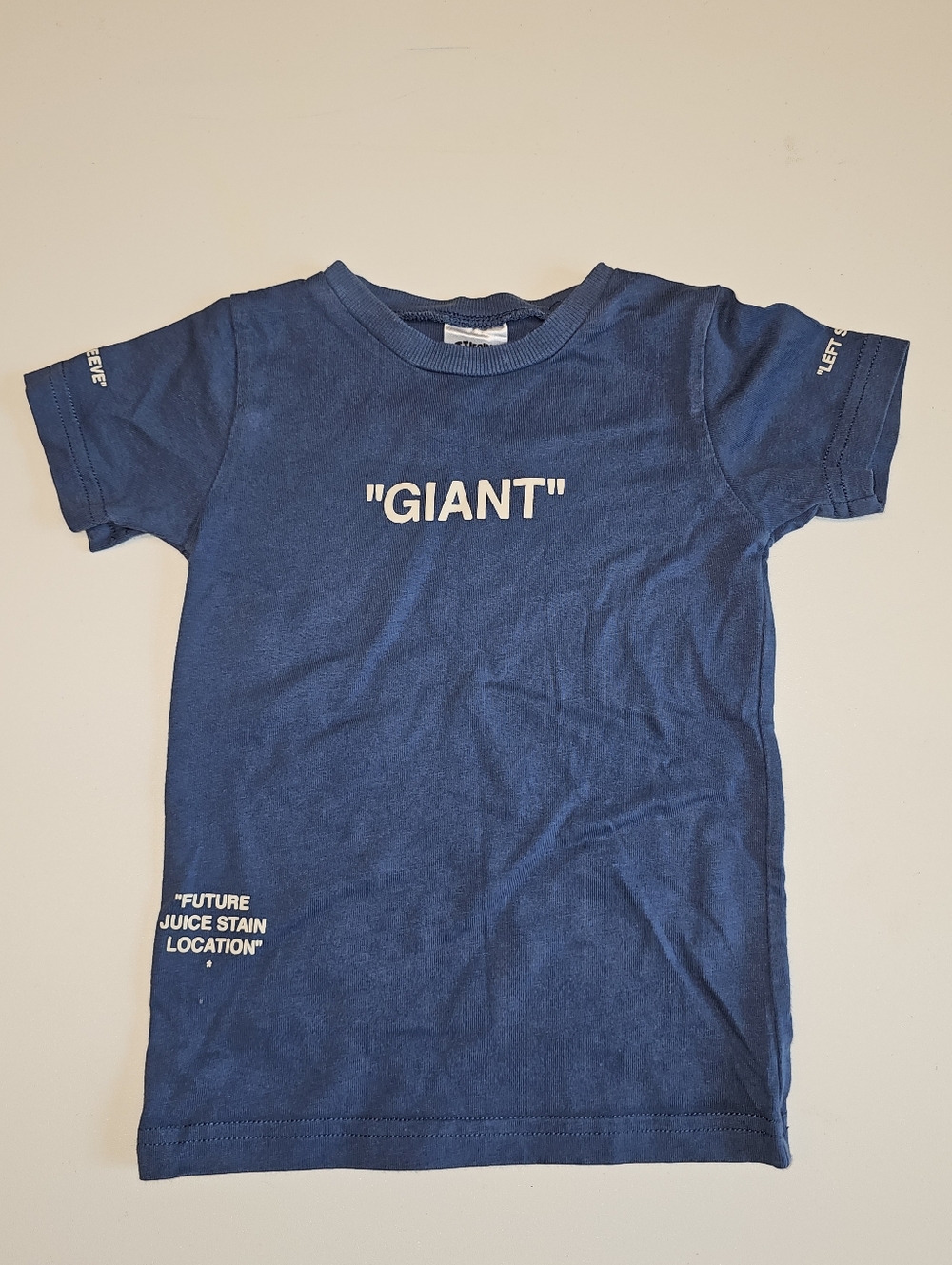 EUC | 3T | Little Giants Blue Graphic Quote Tee Funny Statement Shirt
